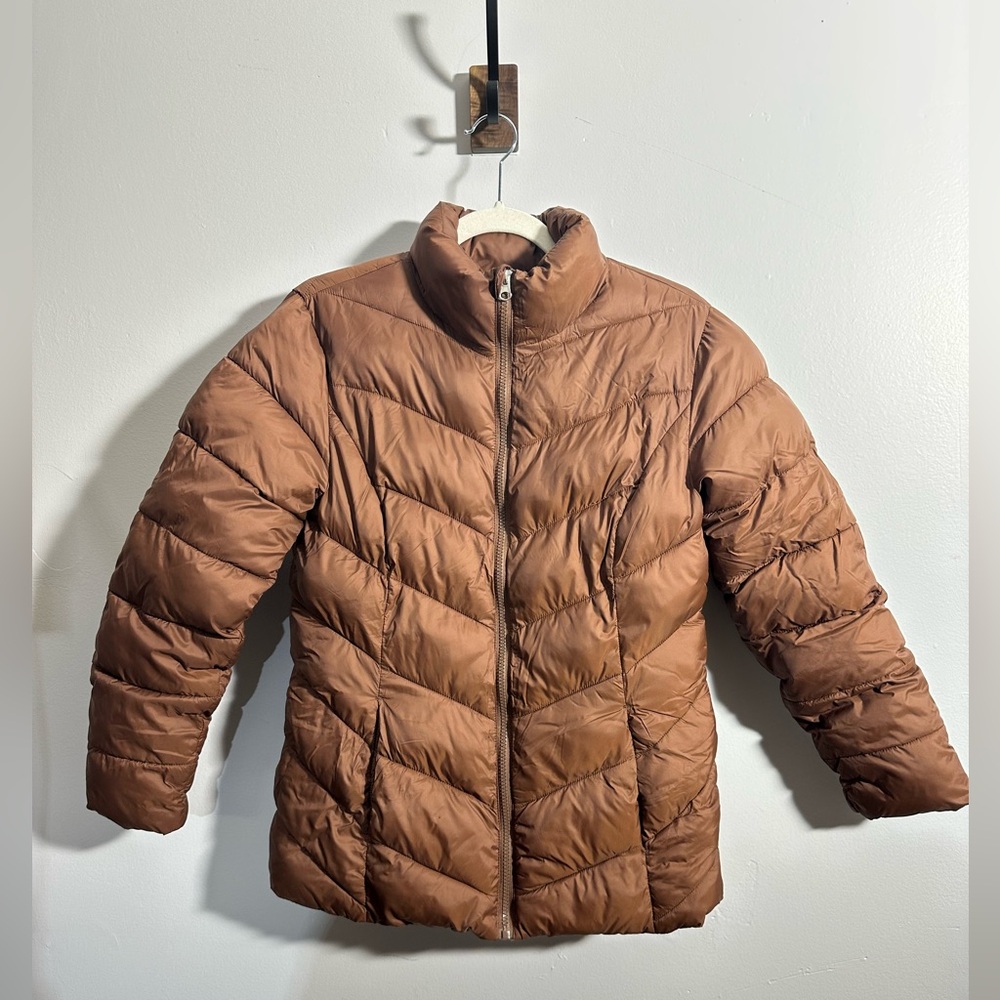 Time And Tru Women’s S (4-6) Brown Light Puffer Coat | SKU 0554